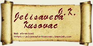 Jelisaveta Kusovac vizit kartica